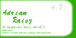 adrian raisz business card